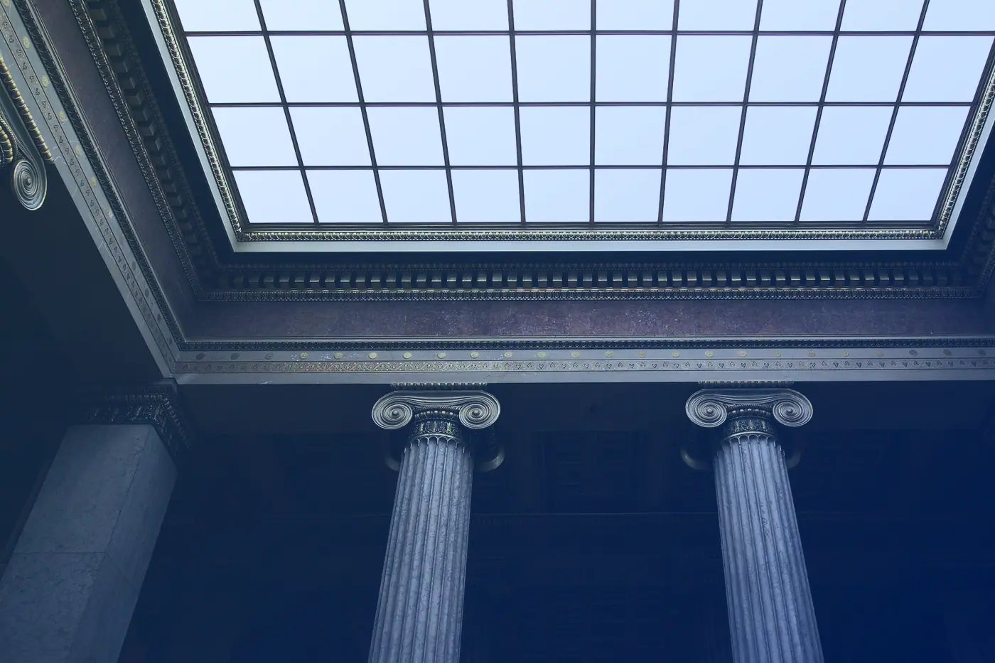 A classical government building interior