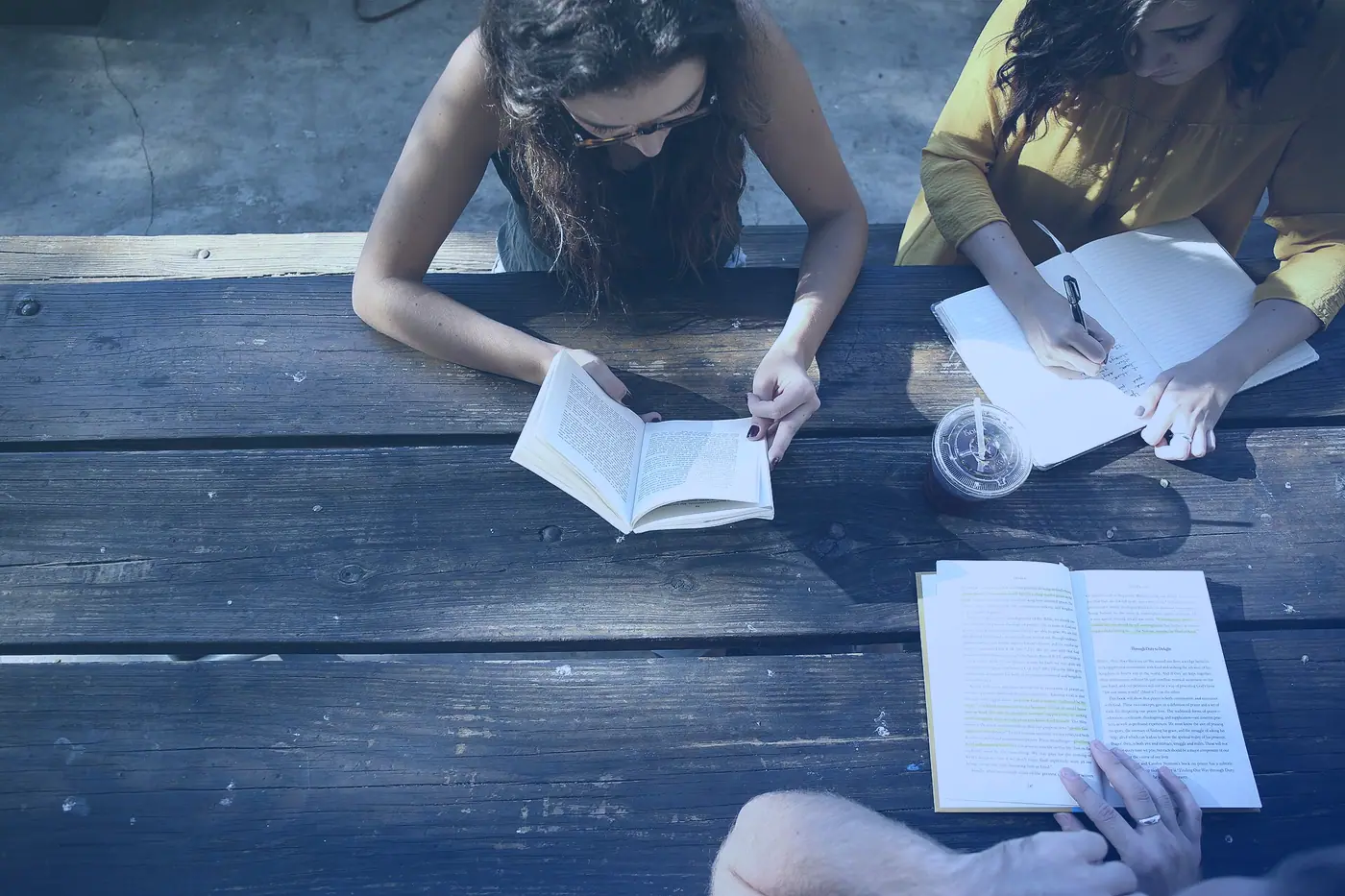Students learning together